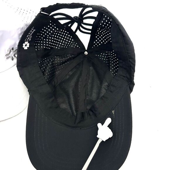 Vimhue High Ponytail Hats Size 57 Black White SPF 50 UV Adjustable Vented Set 2 - Picture 8 of 9